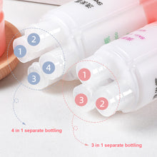 Load image into Gallery viewer, 3-in-1/4-in-1 Travel Sub-bottling Creative Portable Cosmetic Skin Care Products Sub-packaging Storage Bottle