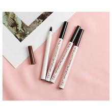 Load image into Gallery viewer, 4 Colors Liquid Eyebrow Pencil Waterproof Long Lasting 4 Fork Tip Eyebrow Pencil Natural Ultra-fine Liquid Eyebrow Pencil