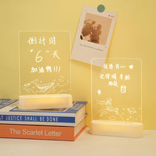 Load image into Gallery viewer, Note Board Creative Led Night Light USB Message Board Holiday Light With Pen Gift For Children Girlfriend Decoration Night Lamp