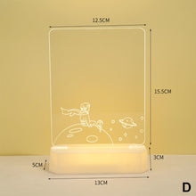 Load image into Gallery viewer, Note Board Creative Led Night Light USB Message Board Holiday Light With Pen Gift For Children Girlfriend Decoration Night Lamp