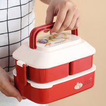 Load image into Gallery viewer, Kawaii Portable Lunch Box For Girls School Kids Plastic Picnic Bento Box Microwave Food Box With Compartments Storage Containers