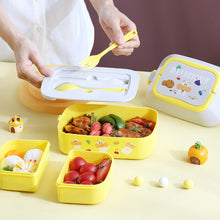 Load image into Gallery viewer, Kawaii Portable Lunch Box For Girls School Kids Plastic Picnic Bento Box Microwave Food Box With Compartments Storage Containers