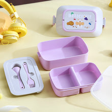 Load image into Gallery viewer, Kawaii Portable Lunch Box For Girls School Kids Plastic Picnic Bento Box Microwave Food Box With Compartments Storage Containers