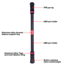 Load image into Gallery viewer, 1pc Cool Black White Spinning Pen Creative Rotating Gaming Pens Student Gift Toy Stress Pressure Releaser Penspinning Pen