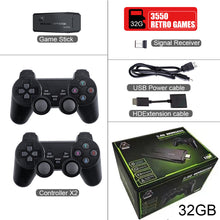 Load image into Gallery viewer, Video Game Sticks M8 Console 2.4G Double Wireless Controller Game Stick 4K 10000 games 64GB Retro games For PS1 GBA Dropshipping