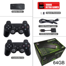 Load image into Gallery viewer, Video Game Sticks M8 Console 2.4G Double Wireless Controller Game Stick 4K 10000 games 64GB Retro games For PS1 GBA Dropshipping