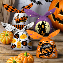 Load image into Gallery viewer, 50pcs Halloween Candy Bag Pumpkin Ghost Snack Biscuit Gift Bag Trick or Treat Kids Favors Halloween Party Decoration Supplies