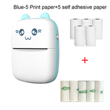 Load image into Gallery viewer, Portable Thermal Printer Mini Cat Print Paper Photo Pocket Thermal Printer 57mm Printing Wireless BT 200dpi Android IOS Printers