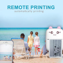 Load image into Gallery viewer, Portable Thermal Printer Mini Cat Print Paper Photo Pocket Thermal Printer 57mm Printing Wireless BT 200dpi Android IOS Printers
