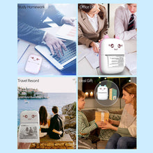 Load image into Gallery viewer, Portable Thermal Printer Mini Cat Print Paper Photo Pocket Thermal Printer 57mm Printing Wireless BT 200dpi Android IOS Printers