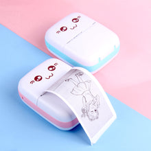 Load image into Gallery viewer, Portable Thermal Printer Mini Cat Print Paper Photo Pocket Thermal Printer 57mm Printing Wireless BT 200dpi Android IOS Printers