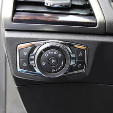 Load image into Gallery viewer, Stainless Steel Car Headlight Switch Sequins Cover Trim Stickers For Ford Focus 3 4 MK3 Kuga Escape Mustang Everest F-150