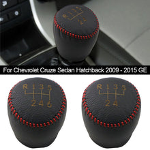 Load image into Gallery viewer, Car eather Gear Collars 5/6 Speed Car Shift Knob Cover Case for Chevrolet Cruze Sedan Hatchback 2009 - 2015 GE