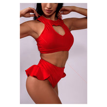 Load image into Gallery viewer, Fitness Yoga Shorts Women Skirts Pants High Waist Pole Dance Ruffled Hot Short Pant Sports Mini Tight Pleated