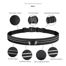 Load image into Gallery viewer, Adjustable Gym Bag Waterproof Sports Bag Running Waist Bag Pocket Running Cycling Jogging Waist Belt Pack Phone Pouch Pocket