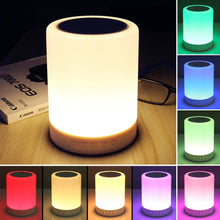 Load image into Gallery viewer, Night Light with Bluetooth Speaker, Smart Touch Sensor Bedside Lamp