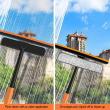 Load image into Gallery viewer, 3 in 1 Glass Squeegee Cleaning Brush with Scraper Home Ceramic Floor Window Cleaning Tool with Handle