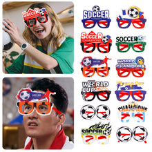 Load image into Gallery viewer, Qatar World Cup Glasses Decoration Photo Props Football World Cup Fan Supplies Party Glasses Soccer Fighting Glasses
