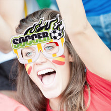 Load image into Gallery viewer, Qatar World Cup Glasses Decoration Photo Props Football World Cup Fan Supplies Party Glasses Soccer Fighting Glasses