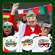 Load image into Gallery viewer, Qatar World Cup Glasses Decoration Photo Props Football World Cup Fan Supplies Party Glasses Soccer Fighting Glasses