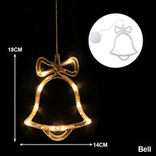 Load image into Gallery viewer, Navidad Christmas Decoration Santa Claus Elk LED Light Suction Cup Window Pendant Lamp Xmas New Year 2023 Home Decor