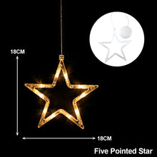 Load image into Gallery viewer, Navidad Christmas Decoration Santa Claus Elk LED Light Suction Cup Window Pendant Lamp Xmas New Year 2023 Home Decor