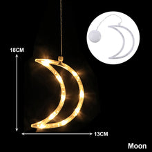 Load image into Gallery viewer, Navidad Christmas Decoration Santa Claus Elk LED Light Suction Cup Window Pendant Lamp Xmas New Year 2023 Home Decor