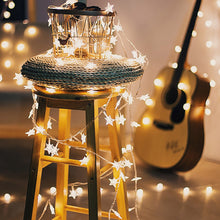 Load image into Gallery viewer, Christmas Decoration LED Star String Lights Christmas Light Battery Powered USB Plug Home Christmas Decoration Xmas Navidad