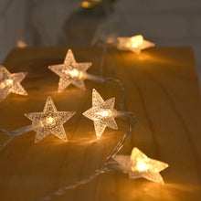 Load image into Gallery viewer, Christmas Decoration LED Star String Lights Christmas Light Battery Powered USB Plug Home Christmas Decoration Xmas Navidad