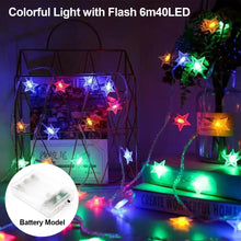 Load image into Gallery viewer, Christmas Decoration LED Star String Lights Christmas Light Battery Powered USB Plug Home Christmas Decoration Xmas Navidad