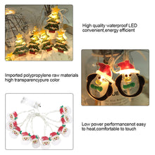 Load image into Gallery viewer, Christmas Decoration LED Light String Snowflake Snowman Santa Claus Christmas Tree String Light Xmas Tree Ornament For Home