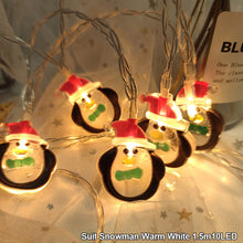 Load image into Gallery viewer, Christmas Decoration LED Light String Snowflake Snowman Santa Claus Christmas Tree String Light Xmas Tree Ornament For Home