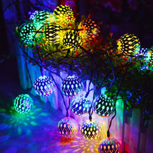 Load image into Gallery viewer, Moroccan String Light Hanging Lamp Decorative For Party Wedding Christmas Decor Xmas Tree Ornament Holiday Lighting