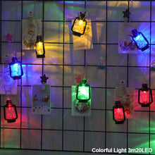 Load image into Gallery viewer, Fairy Lights LED Retro Kerosene Lamp String Lights Christmas Light Battery Powered Outdoor Home Christmas Decoration Xmas Navidad