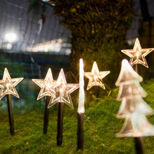 Load image into Gallery viewer, Solar Power Garden Light Christmas Candy Cane Snowflake Light Outdoor LED Waterproof Garden Ground Plug Light New Year Warm Atmosphere