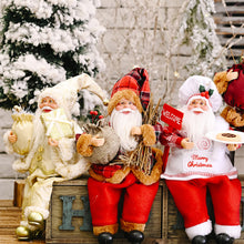 Load image into Gallery viewer, 35cm Santa Claus Doll Christmas Tree Ornament Merry Christmas Decorations For Home Xmas Navidad Gifts New Year 2023