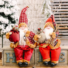 Load image into Gallery viewer, 35cm Santa Claus Doll Christmas Tree Ornament Merry Christmas Decorations For Home Xmas Navidad Gifts New Year 2023