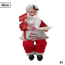 Load image into Gallery viewer, 35cm Santa Claus Doll Christmas Tree Ornament Merry Christmas Decorations For Home Xmas Navidad Gifts New Year 2023