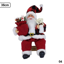 Load image into Gallery viewer, 35cm Santa Claus Doll Christmas Tree Ornament Merry Christmas Decorations For Home Xmas Navidad Gifts New Year 2023
