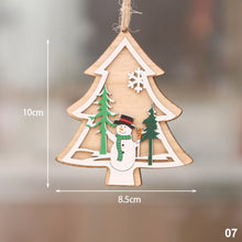 Load image into Gallery viewer, 2023 New Year 3D Christmas Ornament Wooden Hanging Pendants Star Xmas Tree Bell Christmas Tree Decorations For Home Navidad