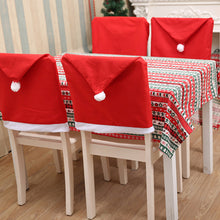 Load image into Gallery viewer, 1Pc/10Pcs Christmas Non-woven Chair Cover Dinner Table Chair Back Decor for Home Xmas Decoration New Year Party Supplies