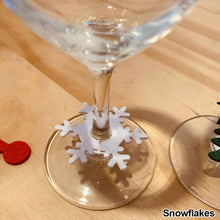 Load image into Gallery viewer, 10Pcs Felt Wine Glass Ring Card Christmas Cup Decoration Card Home Decoration Table Xmas New Year Eve Party Supplies