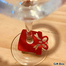 Load image into Gallery viewer, 10Pcs Felt Wine Glass Ring Card Christmas Cup Decoration Card Home Decoration Table Xmas New Year Eve Party Supplies