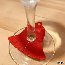 Load image into Gallery viewer, 10Pcs Felt Wine Glass Ring Card Christmas Cup Decoration Card Home Decoration Table Xmas New Year Eve Party Supplies