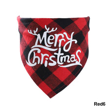 Load image into Gallery viewer, Christmas Pet Hat Cute Plaid Saliva Towel for Dog Cat Dress Up Supplies Lovely Design Marry Christmas Winter Xmas Clothes Pet Accessories