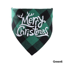 Load image into Gallery viewer, Christmas Pet Hat Cute Plaid Saliva Towel for Dog Cat Dress Up Supplies Lovely Design Marry Christmas Winter Xmas Clothes Pet Accessories
