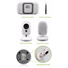 Load image into Gallery viewer, 3.2 inch VB603 Wireless Video Color Baby Monitor High Resolution Baby Nanny Security Camera Night Vision Temperature Monitoring