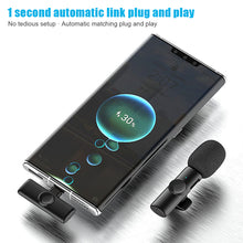 Load image into Gallery viewer, K11 Wireless Lavalier Microphone Portable Audio Video Recording Interview Mini Mic for Android Youtube Game Live Broadcast