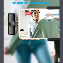 Load image into Gallery viewer, K11 Wireless Lavalier Microphone Portable Audio Video Recording Interview Mini Mic for Android Youtube Game Live Broadcast