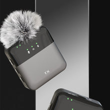 Load image into Gallery viewer, Wireless Square K62 20M Transmission Wireless Lavalier Microphone Recording Lapel Mini Mic for iPhone Android Camera Laptop
